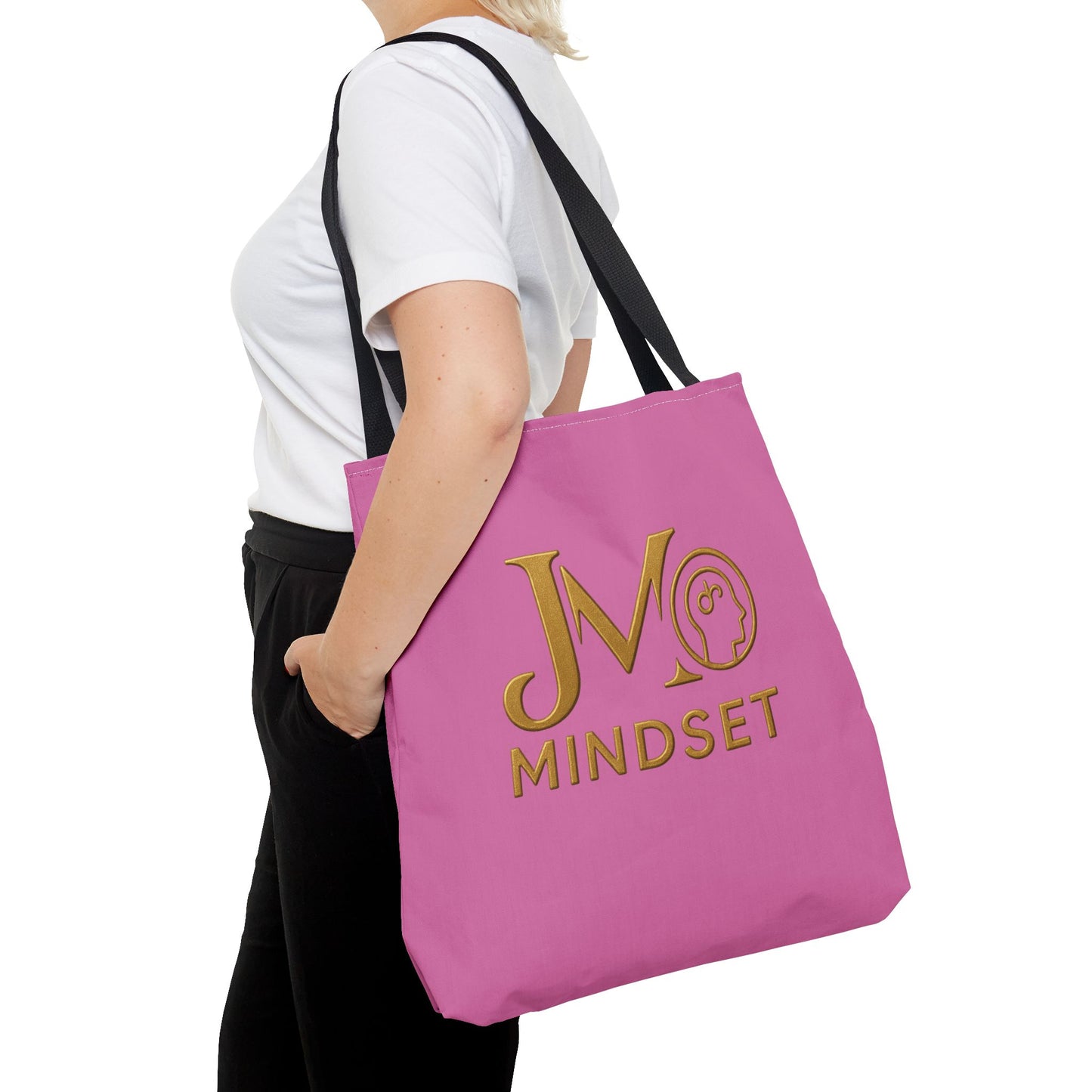 Motivational Tote Bag | JM Mindset | Inspirational Carry Bag, Shopping Tote, Gift for Students, Empowerment Accessory