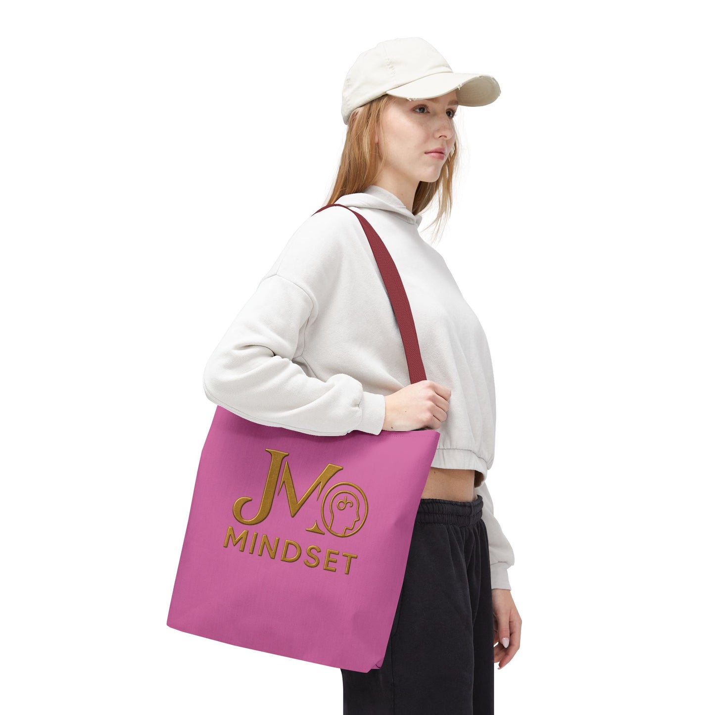 Motivational Tote Bag | JM Mindset | Inspirational Carry Bag, Shopping Tote, Gift for Students, Empowerment Accessory