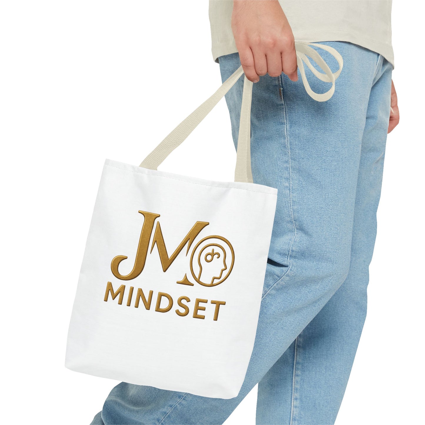 Inspirational Tote Bag, Motivational Eco-Friendly Bag, JM Mindset, Gift for Personal Growth, Everyday Use, Trendy Shopper