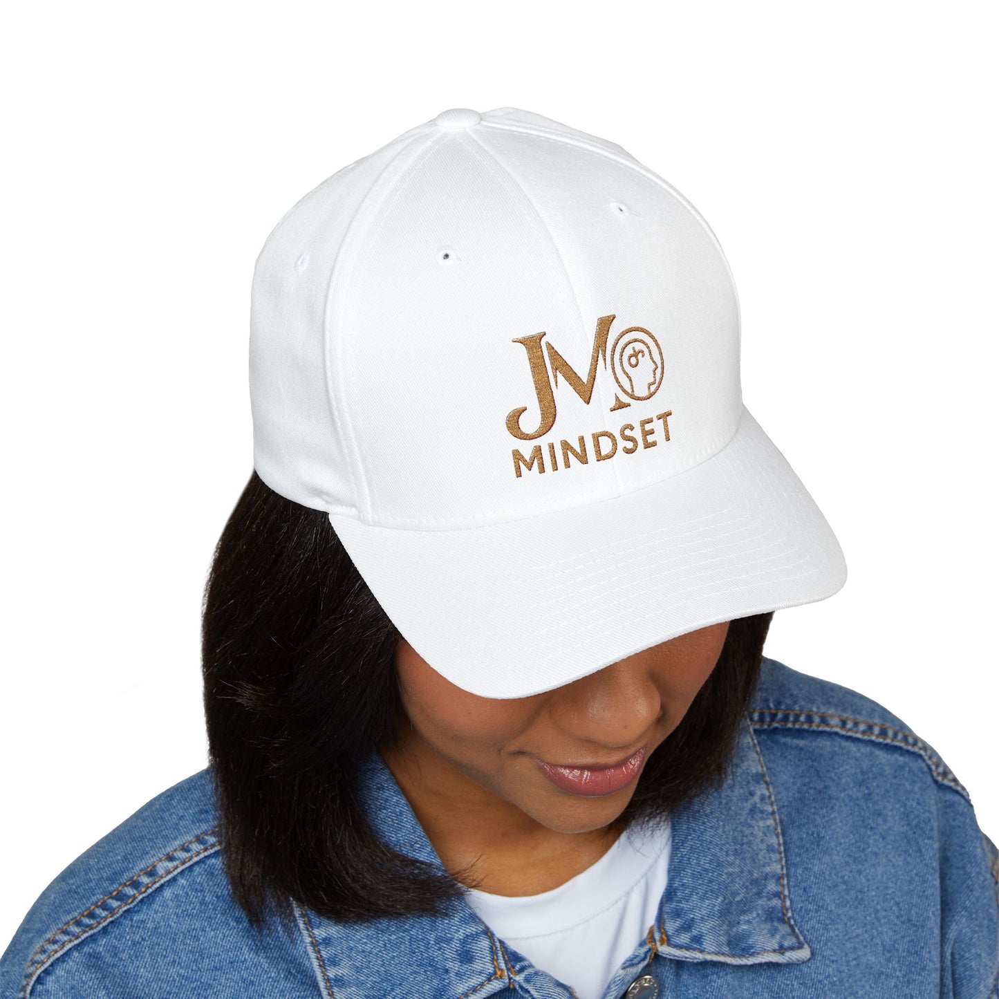 Mindset Embroidered Cap, Inspirational Hat, Motivational Gift, Closed-Back Structured Cap, Unisex Cap for Self-Improvement