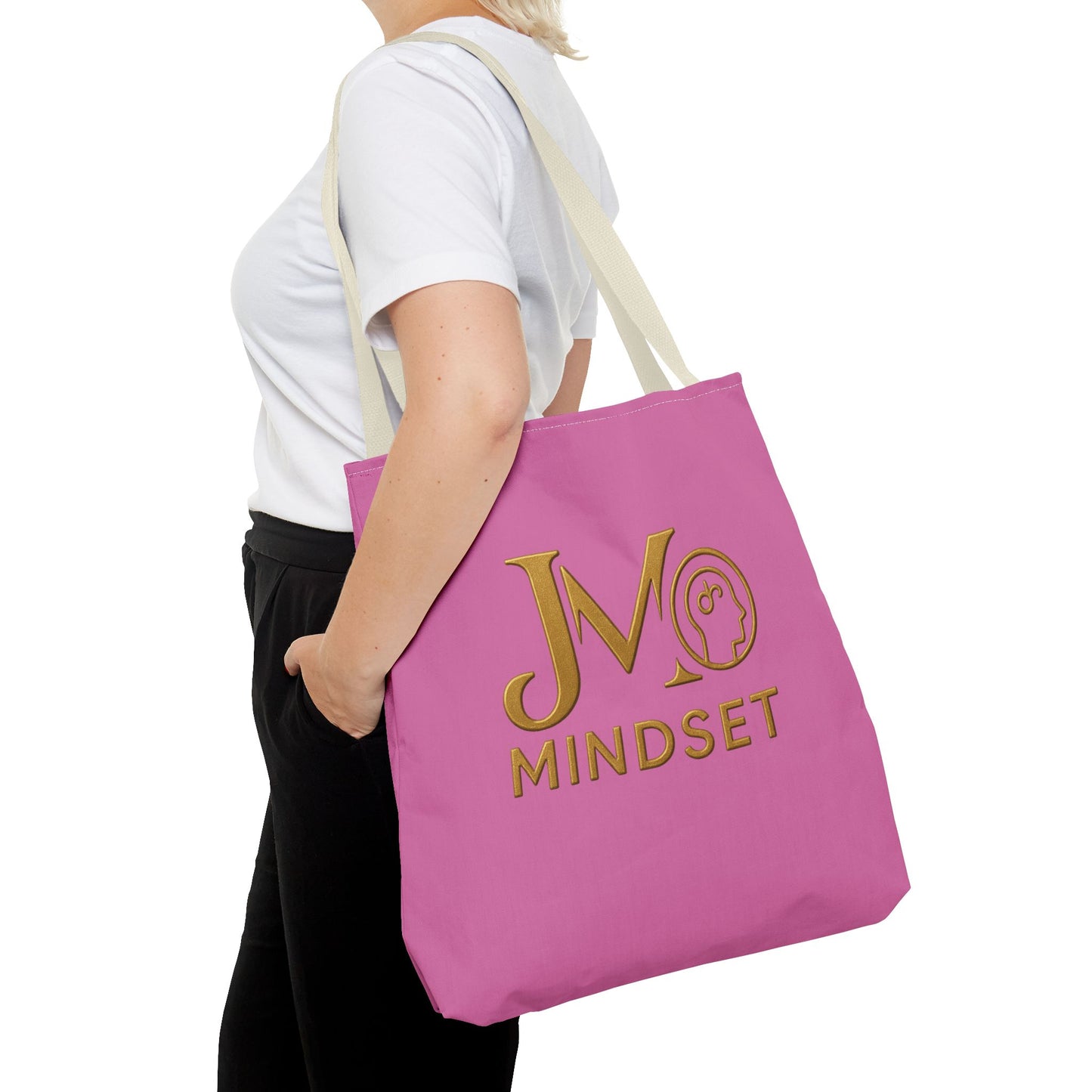 Motivational Tote Bag | JM Mindset | Inspirational Carry Bag, Shopping Tote, Gift for Students, Empowerment Accessory