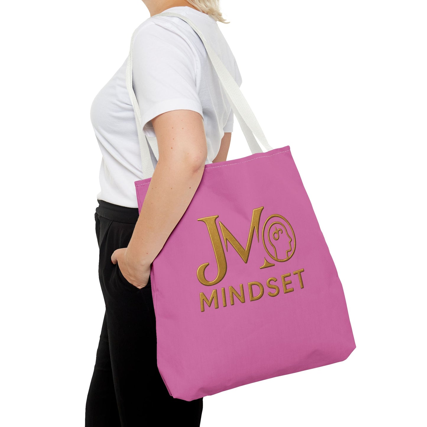 Motivational Tote Bag | JM Mindset | Inspirational Carry Bag, Shopping Tote, Gift for Students, Empowerment Accessory