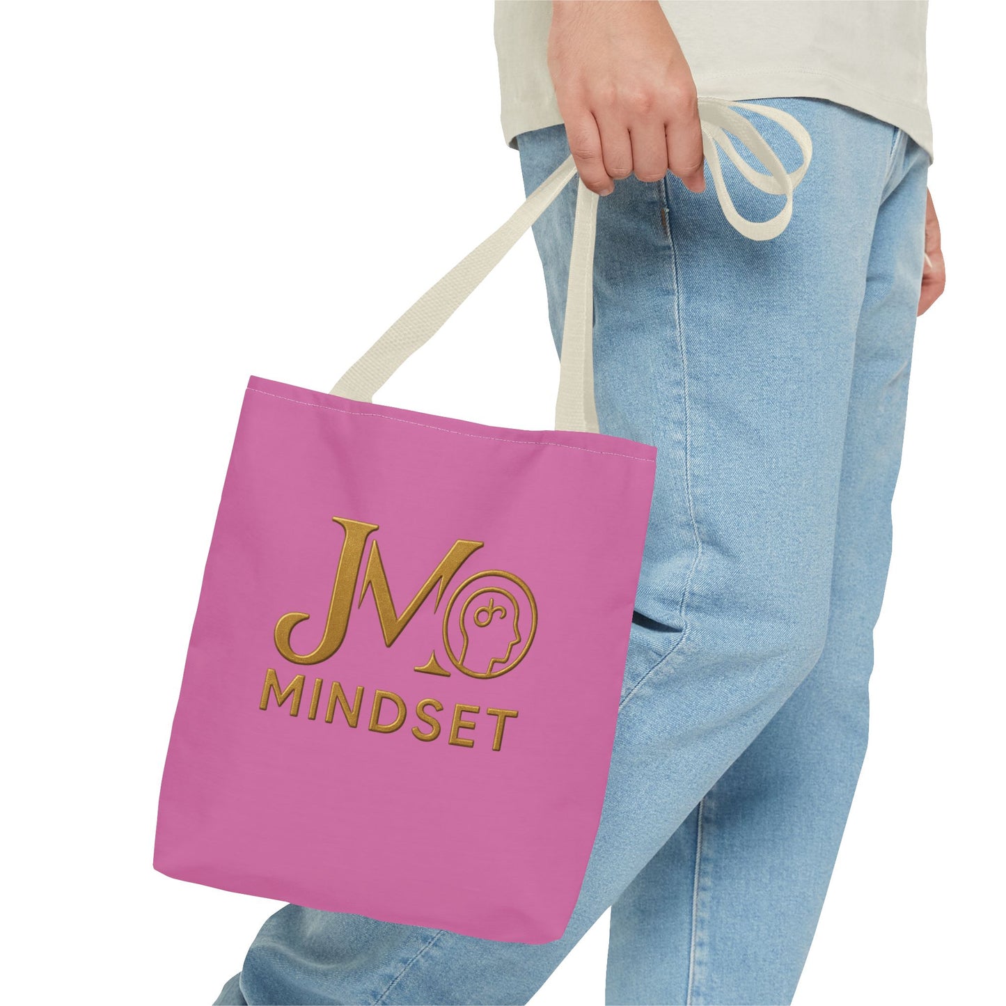 Motivational Tote Bag | JM Mindset | Inspirational Carry Bag, Shopping Tote, Gift for Students, Empowerment Accessory