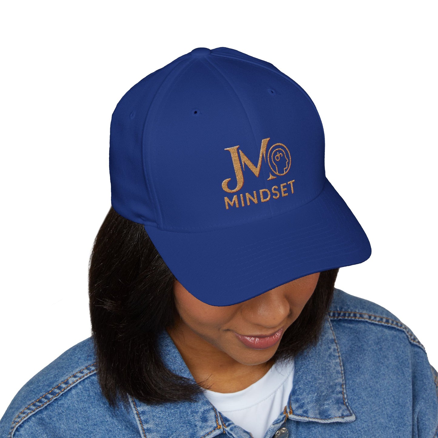Mindset Embroidered Cap, Inspirational Hat, Motivational Gift, Closed-Back Structured Cap, Unisex Cap for Self-Improvement