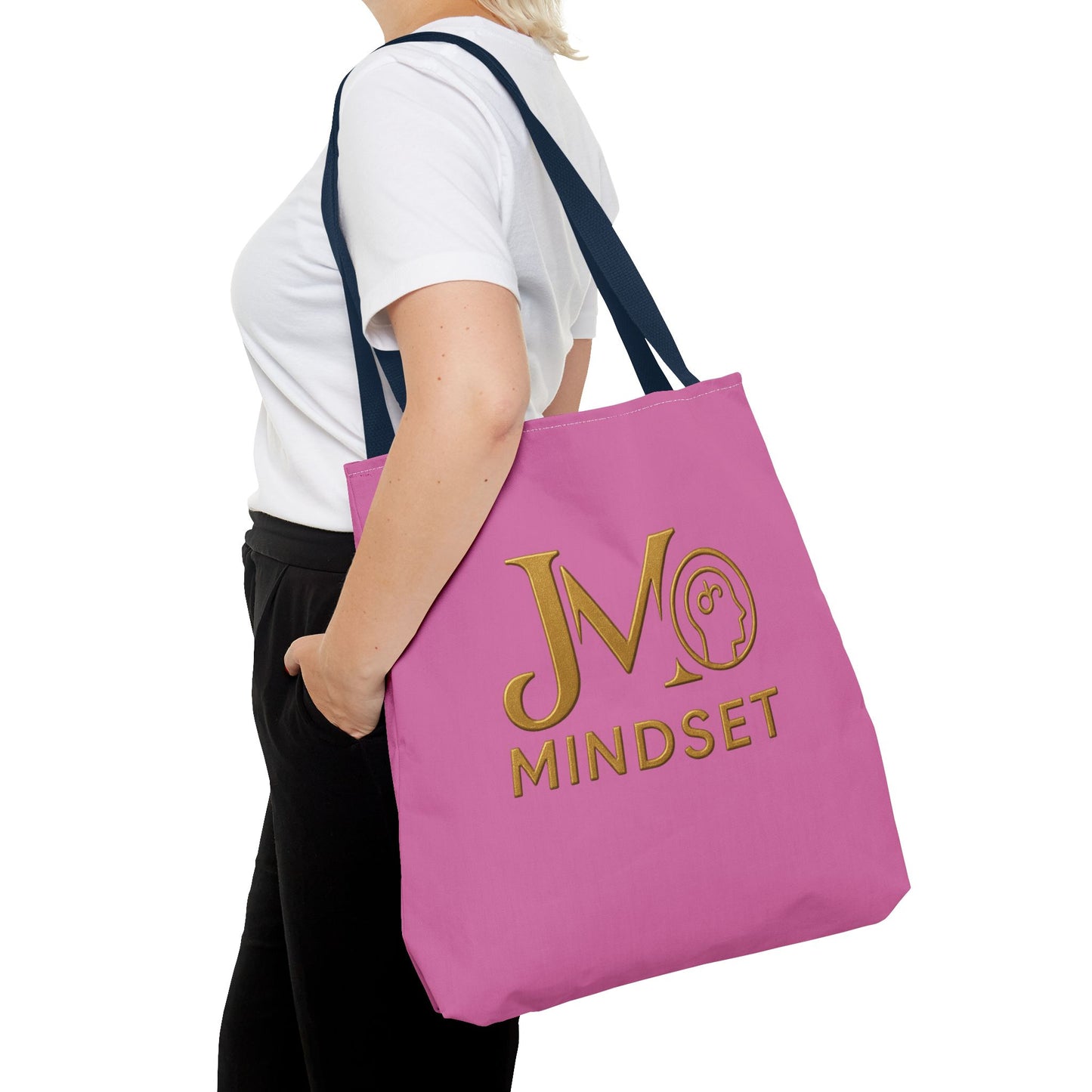 Motivational Tote Bag | JM Mindset | Inspirational Carry Bag, Shopping Tote, Gift for Students, Empowerment Accessory