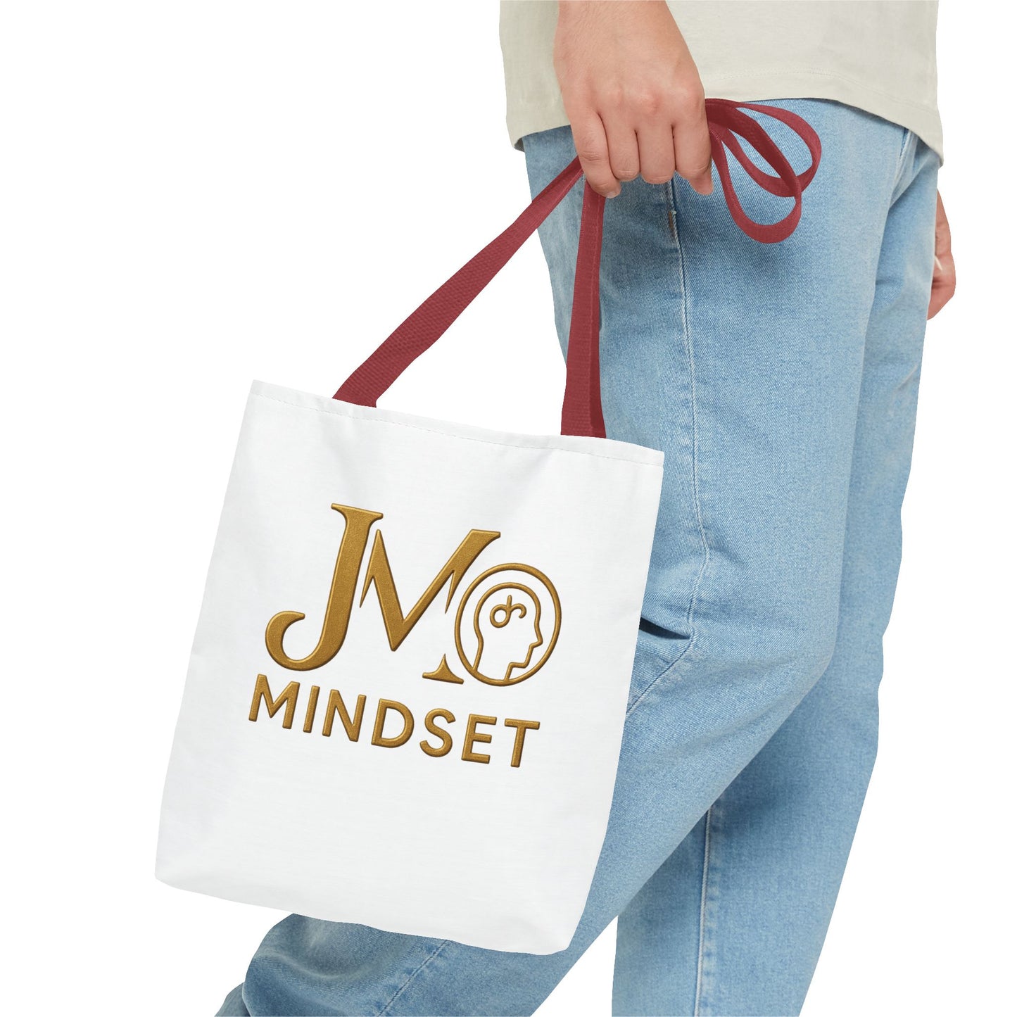 Inspirational Tote Bag, Motivational Eco-Friendly Bag, JM Mindset, Gift for Personal Growth, Everyday Use, Trendy Shopper