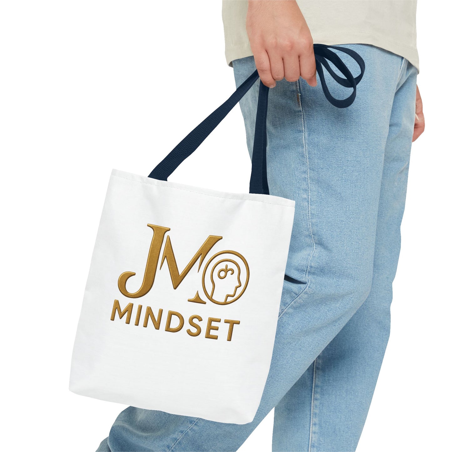 Inspirational Tote Bag, Motivational Eco-Friendly Bag, JM Mindset, Gift for Personal Growth, Everyday Use, Trendy Shopper