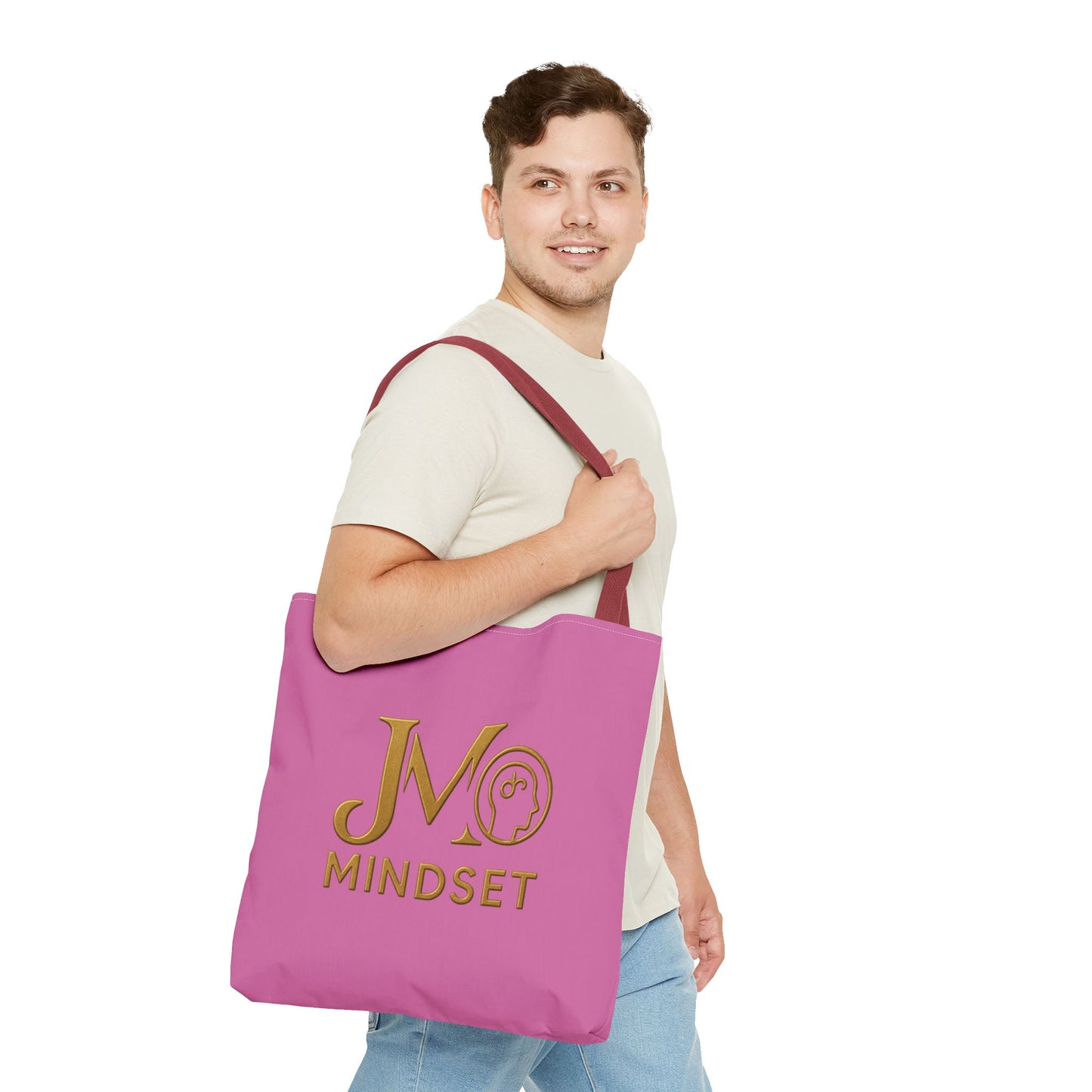 Motivational Tote Bag | JM Mindset | Inspirational Carry Bag, Shopping Tote, Gift for Students, Empowerment Accessory