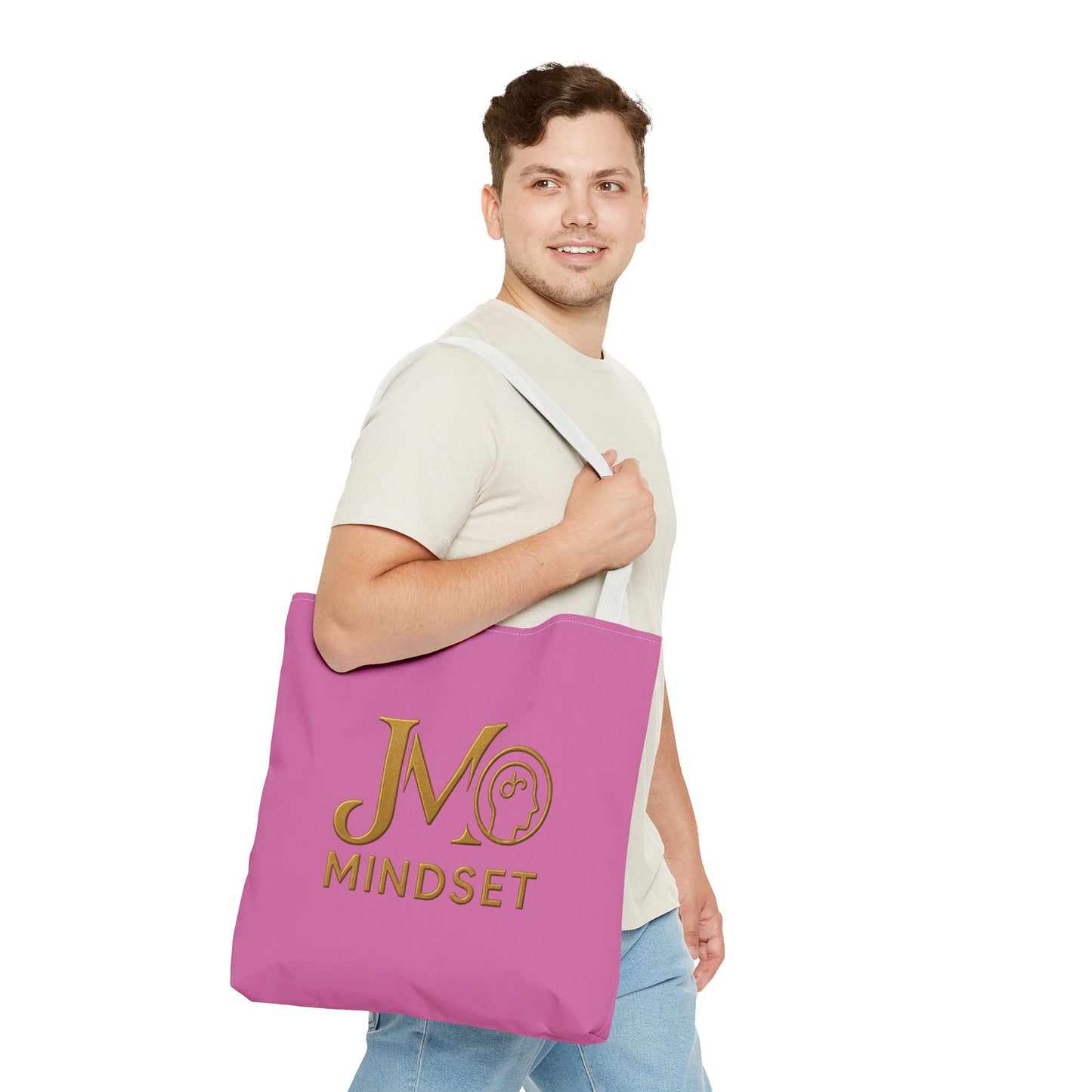 Motivational Tote Bag | JM Mindset | Inspirational Carry Bag, Shopping Tote, Gift for Students, Empowerment Accessory