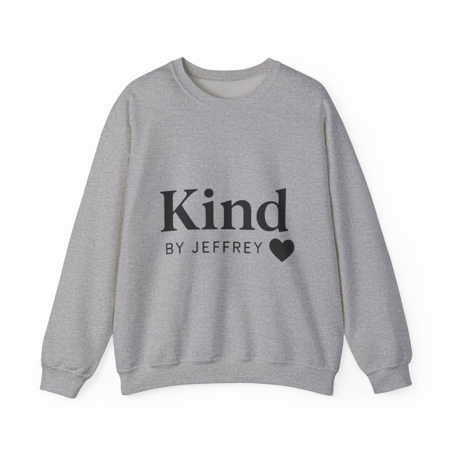 Kind by Jeffrey Crewneck Sweatshirt - Cozy Gift for Kindness Advocates, Perfect for Everyday Wear, Casual Outfits, Friendship Day, [...]
